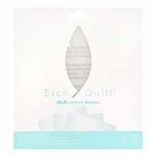 We R Memory Keepers Etch Quill Plastic Sheets - Clear