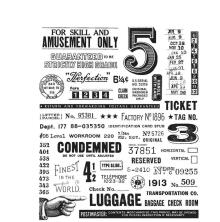 Tim Holtz Cling Stamps 7X8.5 - Eccentric CMS448