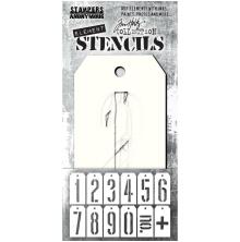 Tim Holtz Element Stencils 12/Pkg - Mechanical THEST001