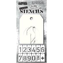 Tim Holtz Element Stencils 12/Pkg - Freight THEST002