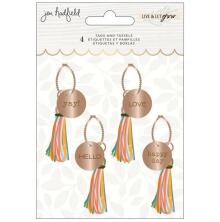 Jen Hadfield Tassels 4/Pkg - Live &amp; Let Grow