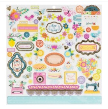 Paige Evans Chipboard Stickers 12X12 - Splendid