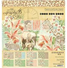 Graphic 45 Double-Sided Paper Pad 8X8 - Wild &amp; Free