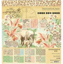 Graphic 45 Double Sided Paper Pad 8x8 Wild & Free