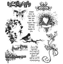 Tim Holtz Cling Stamps 7X8.5 - Urban Chic CMS086