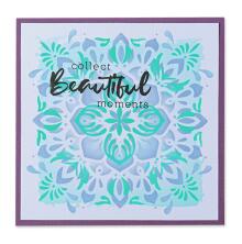 Sizzix Making Tool Layered Stencil 6X6 - Mosaic Flowers