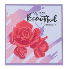 Sizzix Making Tool Layered Stencil 6X6 - Watercolor Roses
