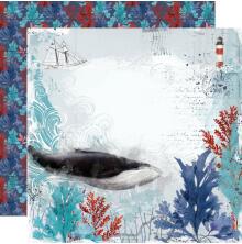 Simple Stories SV Vintage Seas Cardstock 12X12 - Catch A Wave