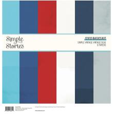 Simple Stories Basics Paper Pack 12X12 6/Pkg - SV Vintage Seas