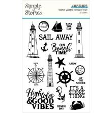 Simple Stories Clear Stamps - SV Vintage Seas