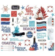 Simple Stories Bits &amp; Pieces Die-Cuts 47/Pkg - SV Vintage Seas Icons