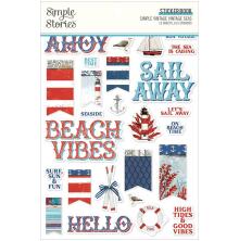 Simple Stories Sticker Book 4X6 12/Pkg - SV Vintage Seas