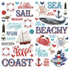 Simple Stories Foam Stickers 49/Pkg - SV Vintage Seas