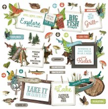 Simple Stories Sticker Sheet 12X12 - SV Lakeside Banner