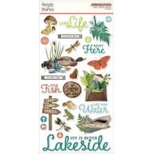 Simple Stories Chipboard Stickers 6X12 - SV Lakeside