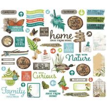 Simple Stories Bits &amp; Pieces Die-Cuts 57/Pkg - SV Lakeside