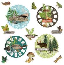 Simple Stories Chipboard Clusters 13/Pkg - SV Lakeside