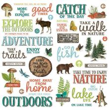 Simple Stories Foam Stickers 42/Pkg - SV Lakeside