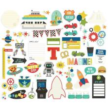 Simple Stories Bits &amp; Pieces Die-Cuts 48/Pkg - Say Cheese Tomorrow At The Park