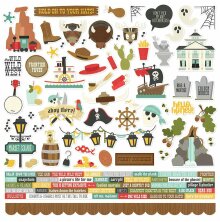 Simple Stories Sticker Sheet 12X12 - Say Cheese Frontier At The Park