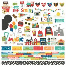 Simple Stories Sticker Sheet 12X12 - Say Cheese At The Park