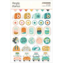 Simple Stories Sticker Book 4X6 12/Pkg - Let´s Go!