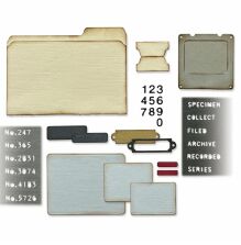 Tim Holtz Sizzix Thinlits Dies - Specimen 665930