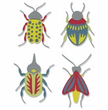 Sizzix Thinlits Die Set - Patterned Bugs 665956