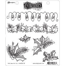 Dylusions Cling Stamps 8.5X7 - Holly And The Ivy