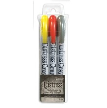 Tim Holtz Distress Crayon Pearlescent Set - Halloween 3