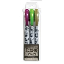 Tim Holtz Distress Crayon Pearlescent Set - Halloween 4