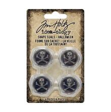 Tim Holtz Idea-Ology Metal Shape Seals 4/Pkg - Halloween 2022