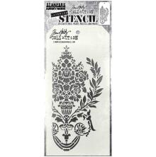 Tim Holtz Layered Stencil 4.125X8.5 - Crest THS161