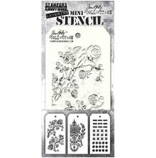 Tim Holtz Mini Layered Stencil Set 3/Pkg - Set 53