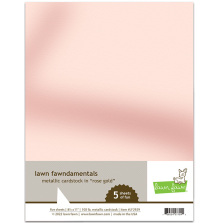 Lawn Fawn Cardstock - Metallic Rose Gold