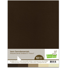 Lawn Fawn Textured Canvas Cardstock - Brown