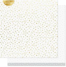 Lawn Fawn Let It Shine Starry Skies Paper 12X12 - Twinkling White