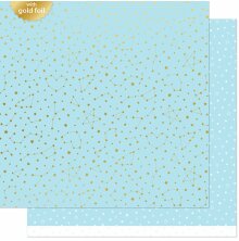 Lawn Fawn Let It Shine Starry Skies Paper 12X12 - Twinkling Blue