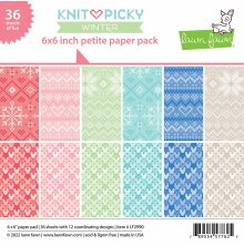 Lawn Fawn Petite Paper Pack 6X6 - Knit Picky Winter