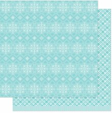 Lawn Fawn Knit Picky Winter Paper 12X12 - Cozy Scarf