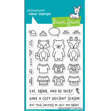 Lawn Fawn Clear Stamps 4X6 - Ugly and Bright LF2947