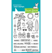 Lawn Fawn Clear Stamps 4X6 - Beachy Christmas LF2945