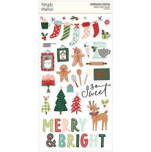 Simple Stories Chipboard Stickers 6X12 - Baking Spirits Bright