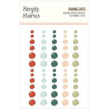 Simple Stories Enamel Dots 60/Pkg - Baking Spirits Bright