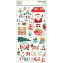Simple Stories Chipboard Stickers 6X12 - Mix &amp; A-Mingle