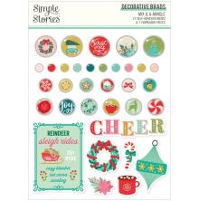 Simple Stories Self-Adhesive Brads - Mix &amp; A-Mingle