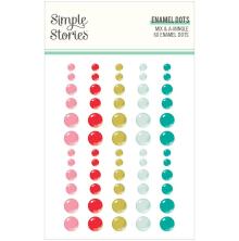 Simple Stories Enamel Dots 60/Pkg - Mix &amp; A-Mingle