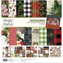 Simple Stories Collection Kit 12X12 - SV Christmas Lodge