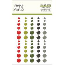 Simple Stories Enamel Dots 60/Pkg - SV Christmas Lodge