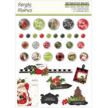 Simple Stories Self-Adhesive Brads - SV Christmas Lodge